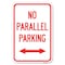 Signmission No Parallel Parking with Bidirectional Arrow Heavy-Gauge Aluminum Sign, 12" x 18", A-1218-23820 A-1218-23820 - alternate 1